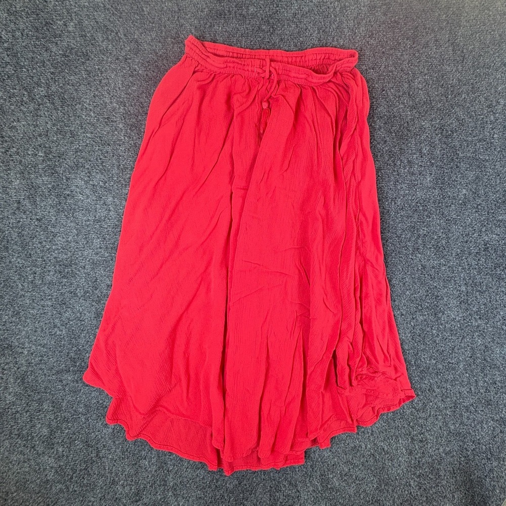 O'Neill Samoa Maxi Skirt Womens 24x30 Bittersweet Viscose Flowy Fit Saddle Hem - Picture 1 of 7